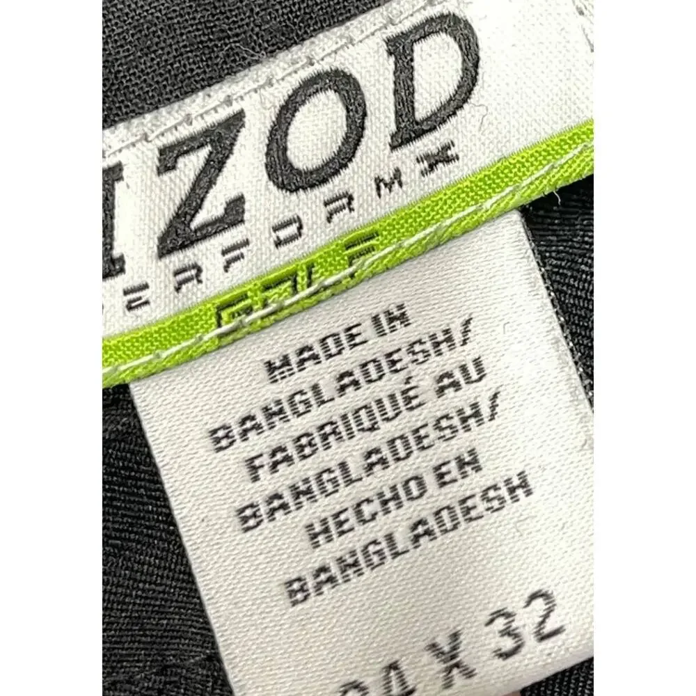 IZOD Golf Performance Pants Men Size 34 Black Mid Rise Athleisure Outdoors